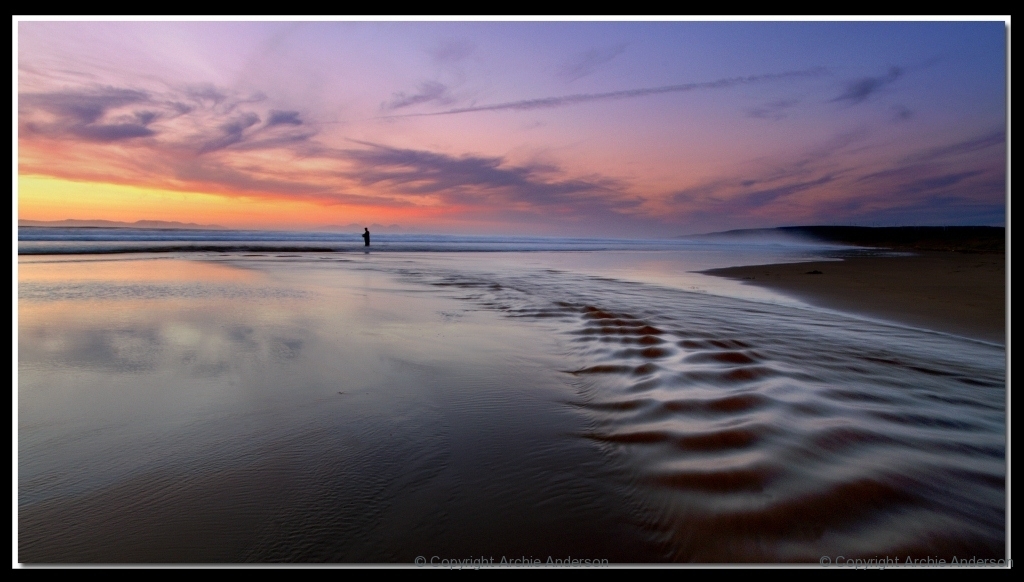 Lone Fisherman at Machrihanish