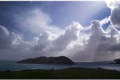 Sun breaking through over Davaar